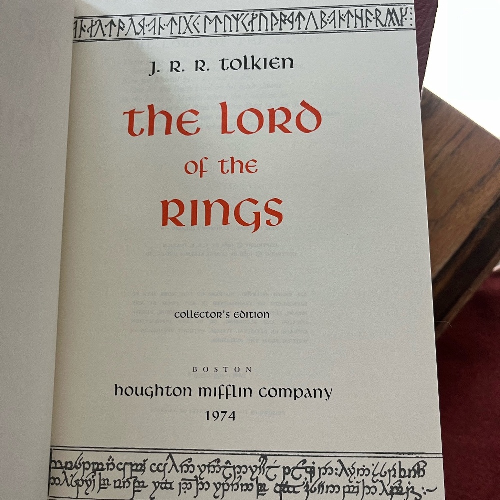 Lord of the Rings Collector's 1974 Edition